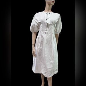 Chichi STARK White Maxi Minimalist Dress Size:M